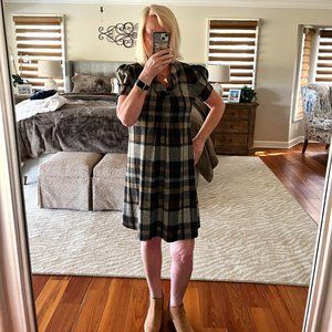 Brown Plaid ~ New Directions Dress ~ Size M